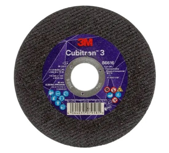 DISCO CORTE CUBITRON III Ø115*1*22 mm. PLANO 3M 7100304120